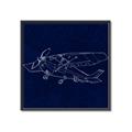 Picture of Airplane Navy II _GroupedProduct_Square_Mini_ _GroupedProduct_Square_Canvas_Framed_