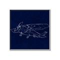 Picture of Airplane Navy II _GroupedProduct_Square_Mini_ _GroupedProduct_Square_Canvas_Framed_