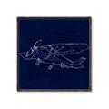 Picture of Airplane Navy II _GroupedProduct_Square_Mini_ _GroupedProduct_Square_Canvas_Framed_