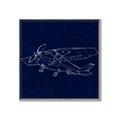 Picture of Airplane Navy II _GroupedProduct_Square_Mini_ _GroupedProduct_Square_Canvas_Framed_