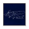 Picture of Airplane Navy II _GroupedProduct_Square_Mini_ _GroupedProduct_Square_Canvas_Framed_