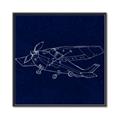 Picture of Airplane Navy II _GroupedProduct_Square_Mini_ _GroupedProduct_Square_Canvas_Framed_