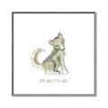 Picture of Stay Wild Wolf _GroupedProduct_Square_Mini_ _GroupedProduct_Square_Canvas_Framed_
