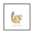 Picture of Stay Busy Beaver _GroupedProduct_Square_Mini_ _GroupedProduct_Square_Canvas_Framed_
