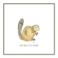 Picture of Stay Busy Beaver _GroupedProduct_Square_Mini_ _GroupedProduct_Square_Canvas_Framed_
