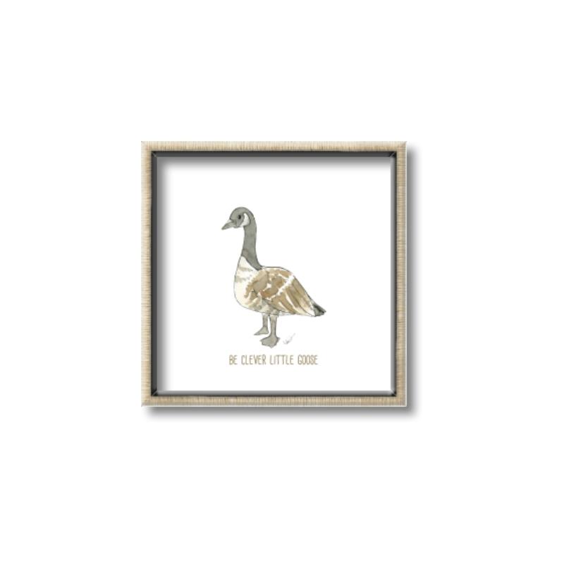 Picture of Clever Little Goose _GroupedProduct_Square_Mini_ _GroupedProduct_Square_Canvas_Framed_