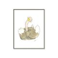 Picture of Silly Ostrich  _GroupedProduct_Rectangle_Portrait_Mini_ _GroupedProduct_Rectangle_Portrait_Canvas_Framed_