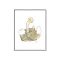 Picture of Silly Ostrich  _GroupedProduct_Rectangle_Portrait_Mini_ _GroupedProduct_Rectangle_Portrait_Canvas_Framed_