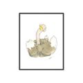 Picture of Silly Ostrich  _GroupedProduct_Rectangle_Portrait_Mini_ _GroupedProduct_Rectangle_Portrait_Canvas_Framed_