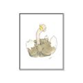 Picture of Silly Ostrich  _GroupedProduct_Rectangle_Portrait_Mini_ _GroupedProduct_Rectangle_Portrait_Canvas_Framed_
