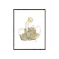 Picture of Silly Ostrich  _GroupedProduct_Rectangle_Portrait_Mini_ _GroupedProduct_Rectangle_Portrait_Canvas_Framed_