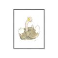 Picture of Silly Ostrich  _GroupedProduct_Rectangle_Portrait_Mini_ _GroupedProduct_Rectangle_Portrait_Canvas_Framed_