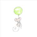 Picture of Balloon Mouse _GroupedProduct_Square_Mini_ _GroupedProduct_Square_Unframed_Print_Only_