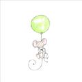 Picture of Balloon Mouse _GroupedProduct_Square_Mini_ _GroupedProduct_Square_Unframed_Print_Only_