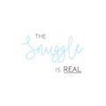 Picture of The Snuggle is Real Blue _GroupedProduct_Square_Mini_ _GroupedProduct_Square_Unframed_Print_Only_