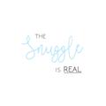 Picture of The Snuggle is Real Blue _GroupedProduct_Square_Mini_ _GroupedProduct_Square_Unframed_Print_Only_