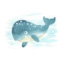 Picture of Baby Blue Whale _GroupedProduct_Square_Mini_ _GroupedProduct_Square_Unframed_Print_Only_