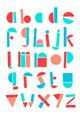 Picture of Multi Color Block Alphabet _GroupedProduct_Rectangle_Portrait_Mini_ _GroupedProduct_Rectangle_Portrait_Unframed_Print_Only_