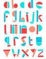 Picture of Multi Color Block Alphabet _GroupedProduct_Rectangle_Portrait_Mini_ _GroupedProduct_Rectangle_Portrait_Unframed_Print_Only_