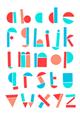 Picture of Multi Color Block Alphabet _GroupedProduct_Rectangle_Portrait_Mini_ _GroupedProduct_Rectangle_Portrait_Unframed_Print_Only_