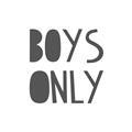 Picture of Boys Only  _GroupedProduct_Square_Mini_ _GroupedProduct_Square_Unframed_Print_Only_