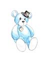 Picture of Blue Teddy _GroupedProduct_Rectangle_Portrait_Mini_ _GroupedProduct_Rectangle_Portrait_Unframed_Print_Only_