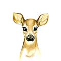 Picture of Woodland Doe _GroupedProduct_Square_Mini_ _GroupedProduct_Square_Unframed_Print_Only_