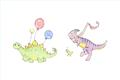 Picture of Dino Parade II _GroupedProduct_Rectangle_Landscape_Mini_ _GroupedProduct_Rectangle_Landscape_Unframed_Print_Only_