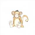 Picture of Baby Monkey _GroupedProduct_Square_Mini_ _GroupedProduct_Square_Unframed_Print_Only_