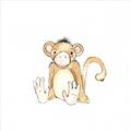Picture of Baby Monkey _GroupedProduct_Square_Mini_ _GroupedProduct_Square_Unframed_Print_Only_