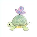 Picture of Turtle Crossing _GroupedProduct_Square_Mini_ _GroupedProduct_Square_Unframed_Print_Only_