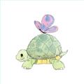Picture of Turtle Crossing _GroupedProduct_Square_Mini_ _GroupedProduct_Square_Unframed_Print_Only_