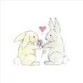Picture of Playful Bunnies _GroupedProduct_Square_Mini_ _GroupedProduct_Square_Unframed_Print_Only_