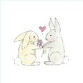 Picture of Playful Bunnies _GroupedProduct_Square_Mini_ _GroupedProduct_Square_Unframed_Print_Only_