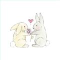 Picture of Playful Bunnies _GroupedProduct_Square_Mini_ _GroupedProduct_Square_Unframed_Print_Only_