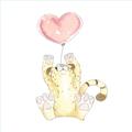 Picture of Heart Balloon Cheetah _GroupedProduct_Square_Mini_ _GroupedProduct_Square_Unframed_Print_Only_