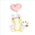 Picture of Heart Balloon Cheetah _GroupedProduct_Square_Mini_ _GroupedProduct_Square_Unframed_Print_Only_