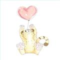 Picture of Heart Balloon Cheetah _GroupedProduct_Square_Mini_ _GroupedProduct_Square_Unframed_Print_Only_