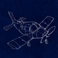 Picture of Airplane Navy I _GroupedProduct_Square_Mini_ _GroupedProduct_Square_Unframed_Print_Only_