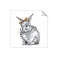Picture of Baby Grey Bunny _GroupedProduct_Square_Mini_ _GroupedProduct_Square_Unframed_Print_Only_