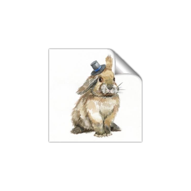 Picture of Baby Brown Bunny _GroupedProduct_Square_Mini_ _GroupedProduct_Square_Unframed_Print_Only_