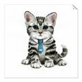 Picture of Fish Tie Kitty _GroupedProduct_Square_Mini_ _GroupedProduct_Square_Unframed_Print_Only_