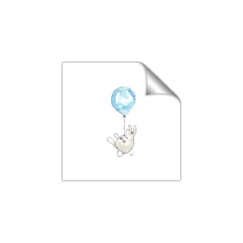 Picture of Blue Balloon _GroupedProduct_Square_Mini_ _GroupedProduct_Square_Unframed_Print_Only_