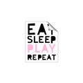 Picture of Eat Sleep Play Repeat Pink _GroupedProduct_Rectangle_Portrait_Mini_ _GroupedProduct_Rectangle_Portrait_Unframed_Print_Only_