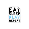 Picture of Eat Sleep Play Repeat Blue _GroupedProduct_Rectangle_Portrait_Mini_ _GroupedProduct_Rectangle_Portrait_Unframed_Print_Only_