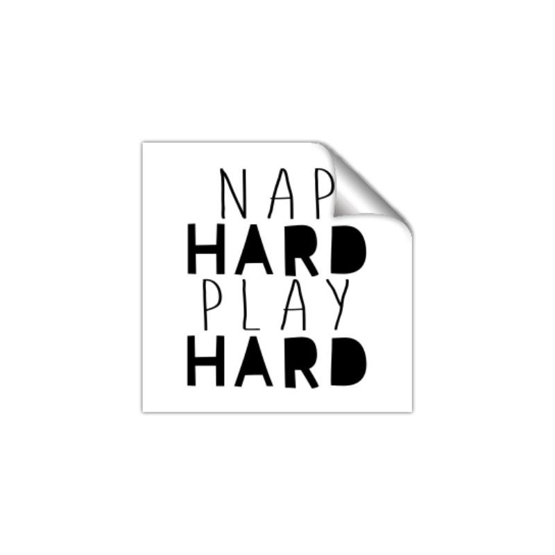 Picture of Nap Hard Play Hard II _GroupedProduct_Square_Mini_ _GroupedProduct_Square_Unframed_Print_Only_