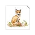 Picture of Fox in grass _GroupedProduct_Square_Mini_ _GroupedProduct_Square_Unframed_Print_Only_