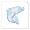 Picture of Blue Dolphin _GroupedProduct_Square_Mini_ _GroupedProduct_Square_Unframed_Print_Only_