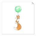 Picture of Balloon Fox _GroupedProduct_Square_Mini_ _GroupedProduct_Square_Unframed_Print_Only_