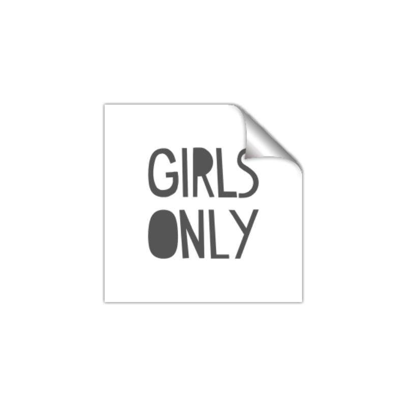 Picture of Girls Only _GroupedProduct_Square_Mini_ _GroupedProduct_Square_Unframed_Print_Only_